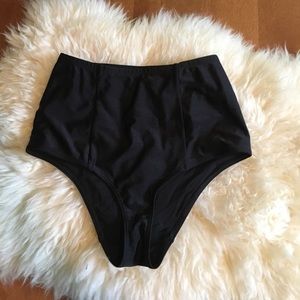 American Apparel black high waisted bikini bottoms